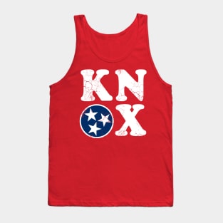 Knox Knoxville Tennessee Flag Vintage Fade Tank Top